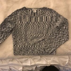 Club Monaco cropped long sleeve shirt / sweater